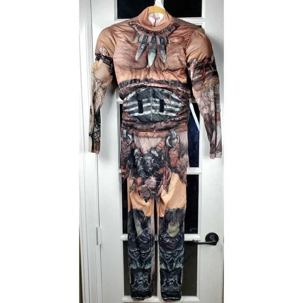Warcraft Durotan Costume Size 10-12 Muscle Chest Halloween Dress Up Pretend Play